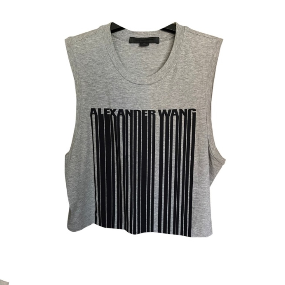 Alexander Wang Barcode Crop Tank Top